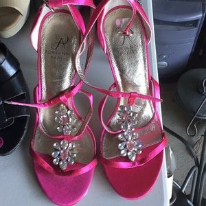 Pink Adriann Papell Heels